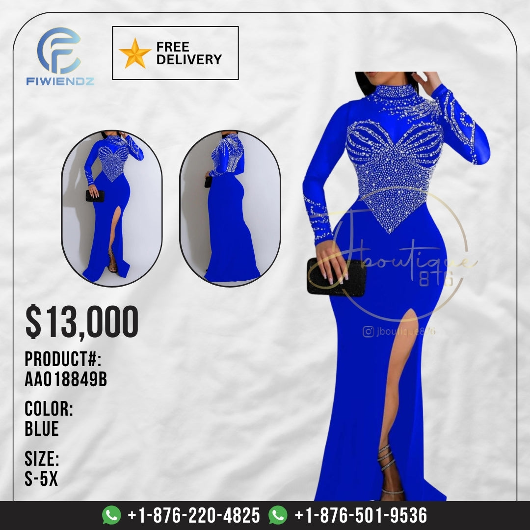 Dresses - AA018849B - Blue